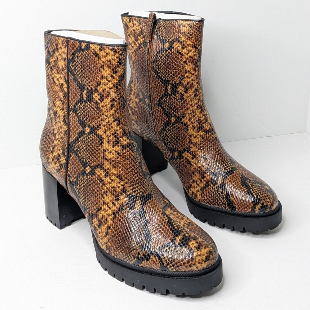 Aerosoles Ellie Ankle Boots, Brown Snake, Women's 11